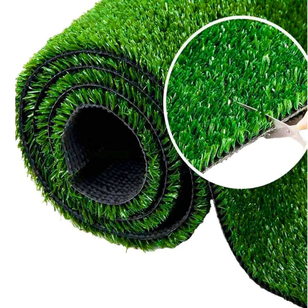 Grama Sintética 7mm Tapete Decorativo Jardim Identico ao Natural 200cm x 50cm