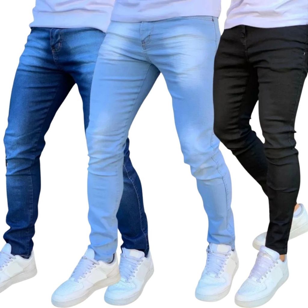 Calças Jeans Masculino Zíper Lycra Jeans Stretch Fabricantes Preços Especiais Venda Direta