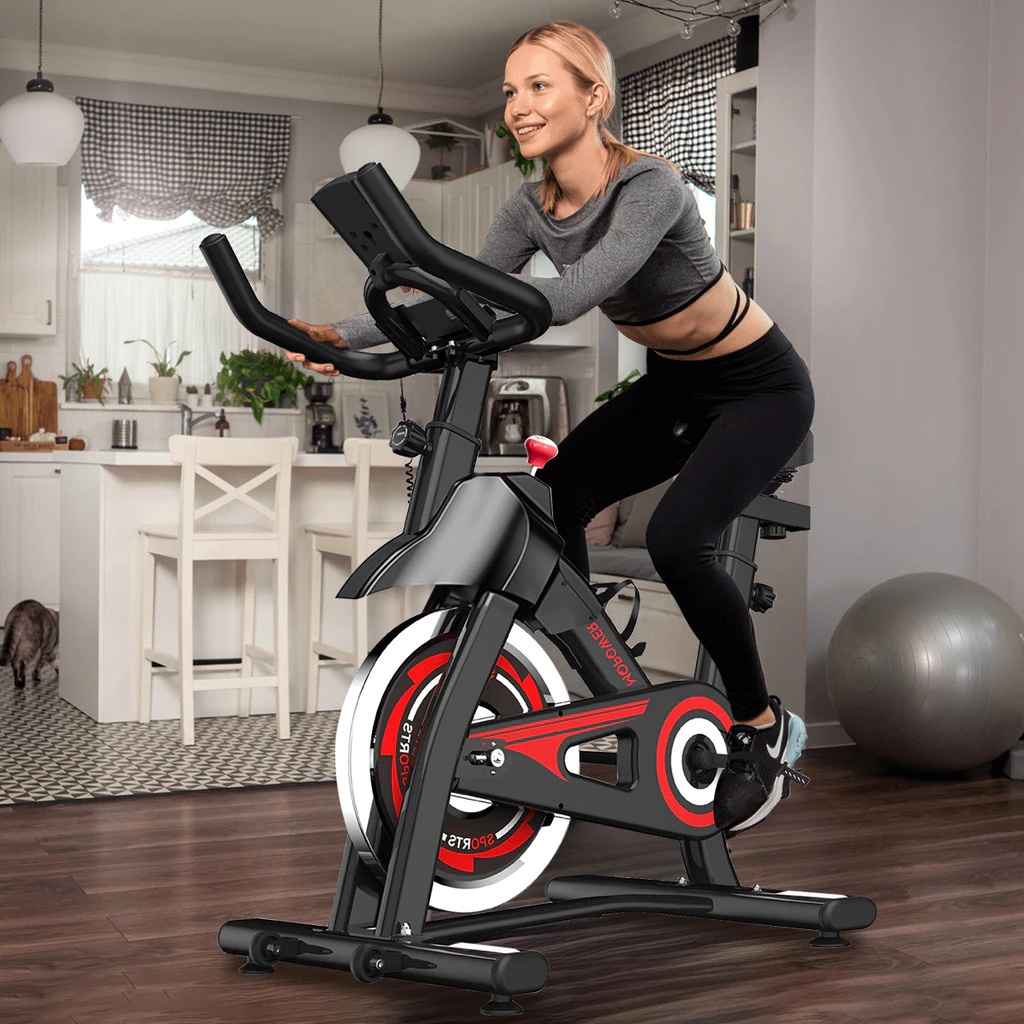 Bicicleta Spinning Ergométrica Para Exercícios Com Monitor Profissional Sport Suporta até 120kg