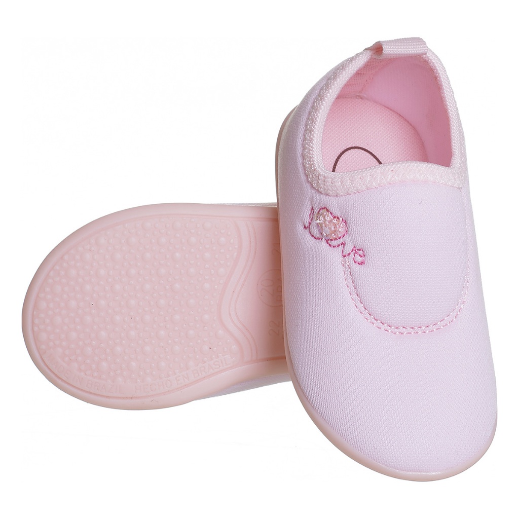 Tênis Infantil Calce Fácil Soft  Chique Top Menina 18 ao 27 Rosa
