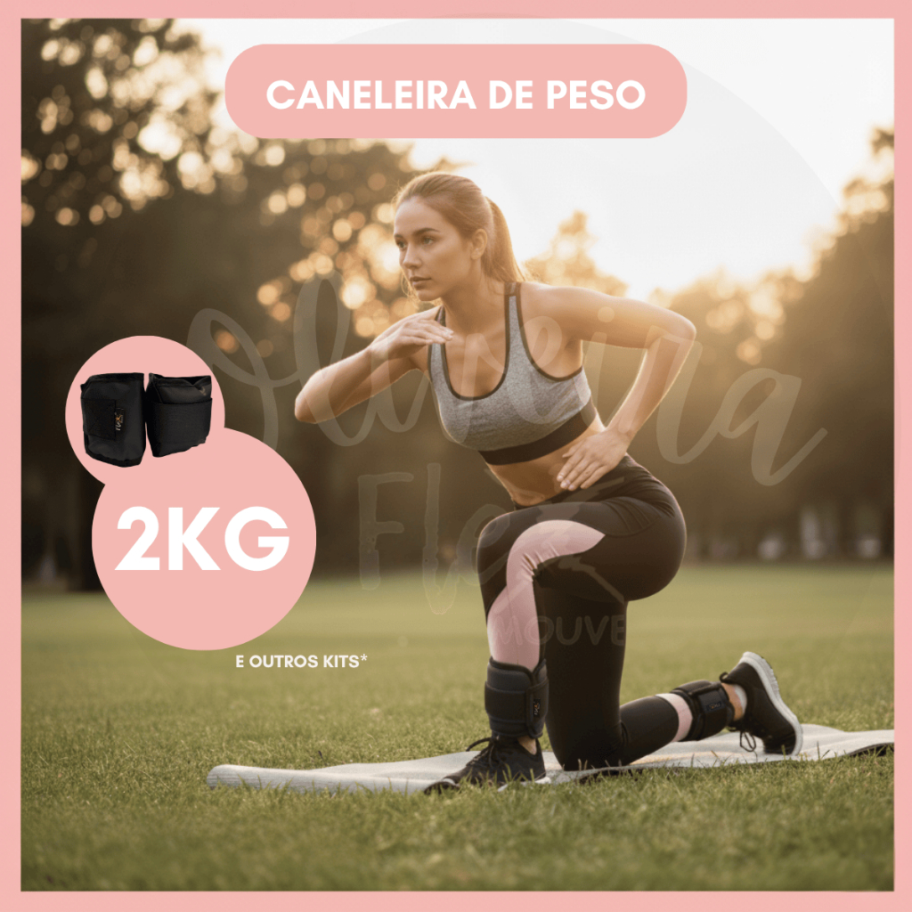 Par Tornozeleira Caneleira rosa Peso 2kg Par Treino Exercício Crossfit Fitness Musculação Top!!