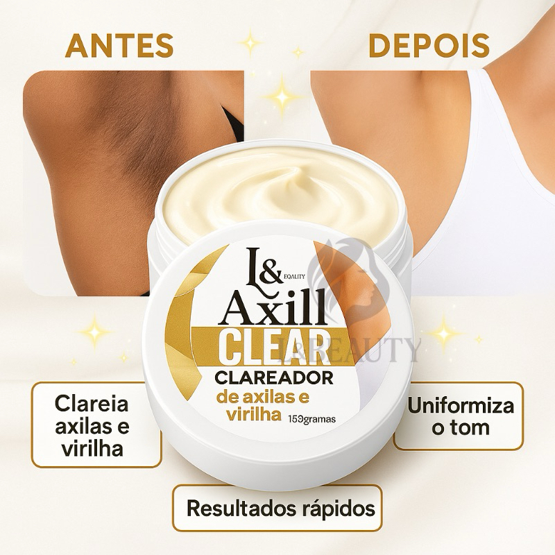 Creme Clareador Para Axilas  com Rosa Mosqueta e Dolomita 150g L&Beauty