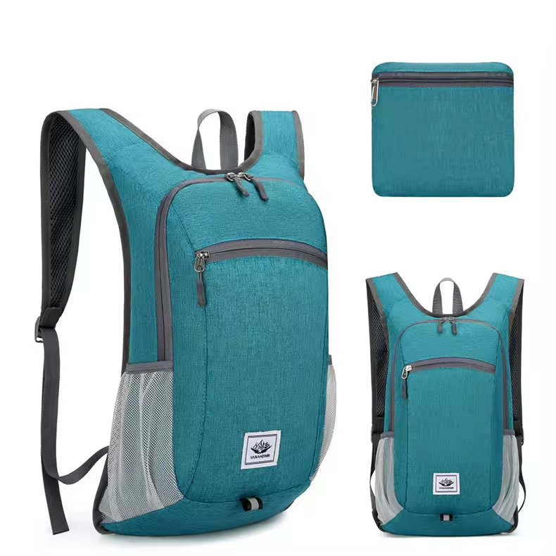 Mochila de caminhada leve debajo de 20L, dobrável, pequena e dobrável, mochila de acampamento para mulheres e homens