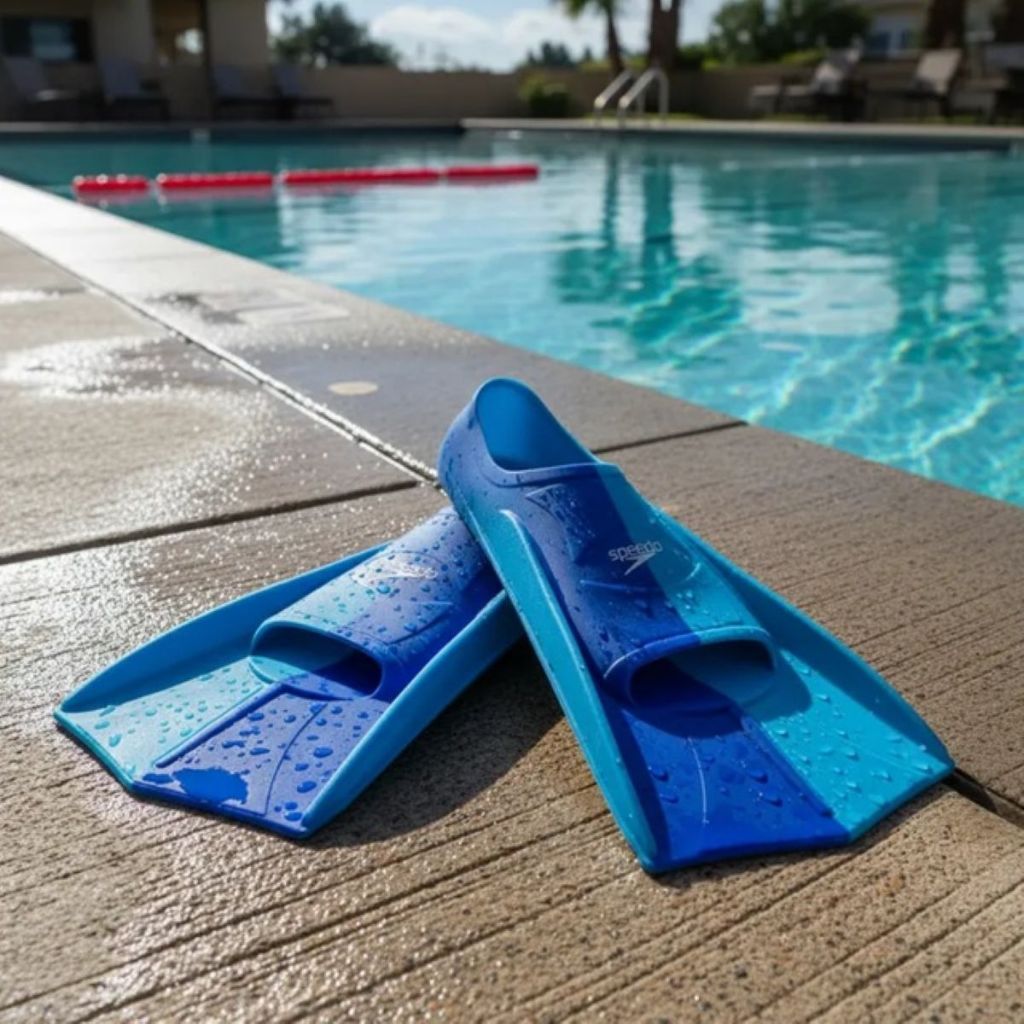 Nadadeira Natação Speedo Dual Training Fin  Pé de Pato Treinamento Fortalecimento