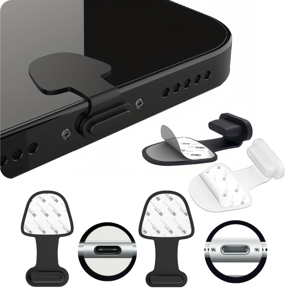 Plug anti Poeira Sujeira USB Tipo C Conectores iPhone Type-C Android Proteção Porta do Carregador Tampa Celular tablet