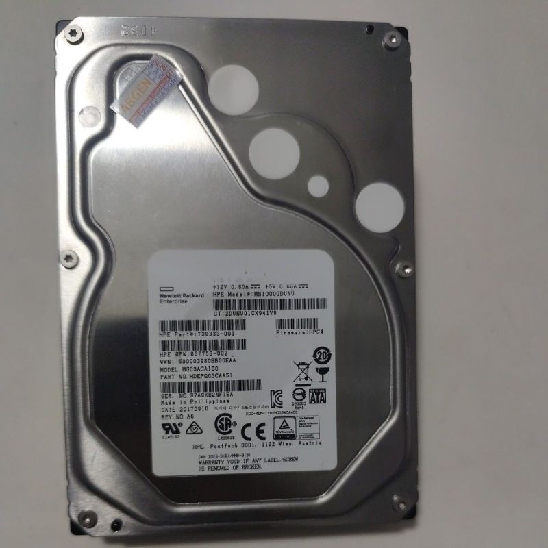 HD 1TB Toshiba Enterprise MG03ACA100 SATA 3,5" – Envio Imediato + NF + Foto Real