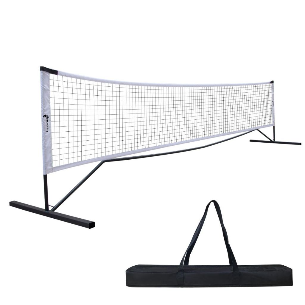 Rede Portátil de Pickleball Dobrável Leve para Treinos ImportWay Preto