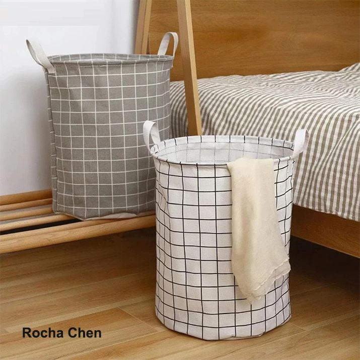 Cesto Organizador Multiuso Dobrável–Impermeável, Compacto, e Resistente – Ideal para Roupa Suja, Brinquedos e Mais | 40L