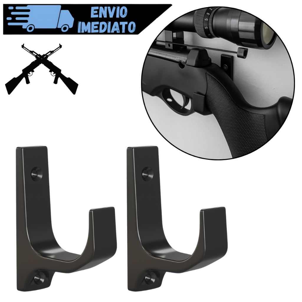 Suporte De Parede Para Rifle Espingarda Carabina De Pressão Para Arma Longa