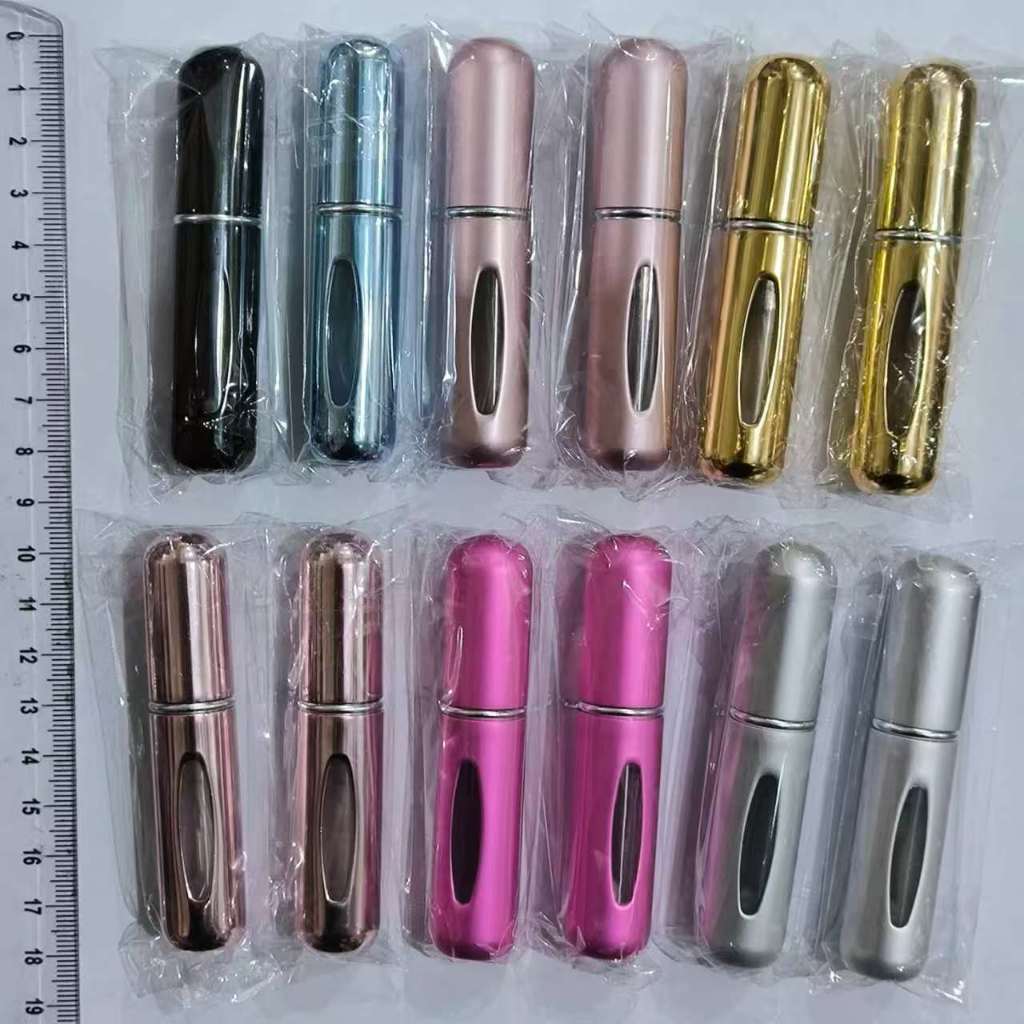 Kit C/100 ate 400 Porta Perfume Recarregavel Portatil Spray 5ml Atacado Preco Bom Barato pra atacado