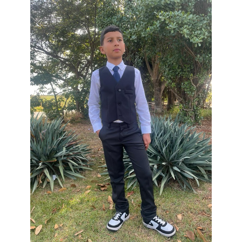 Colete Preto Infantil Premium