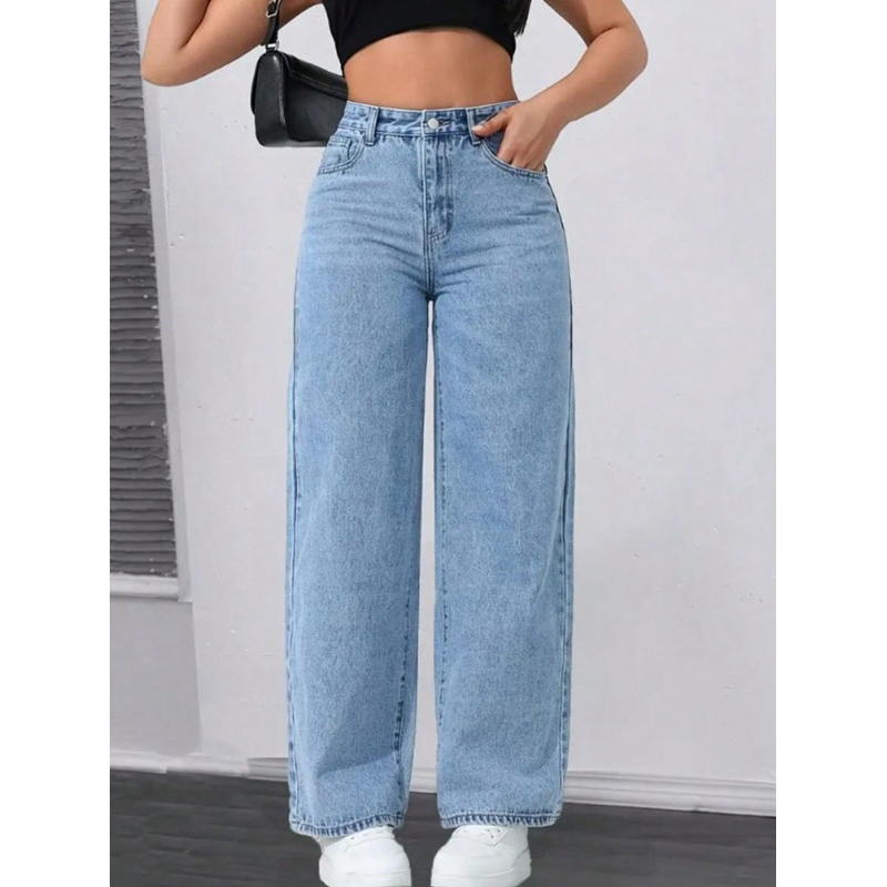 calca jeans wide leg feminina varios modelos super empina bumbum