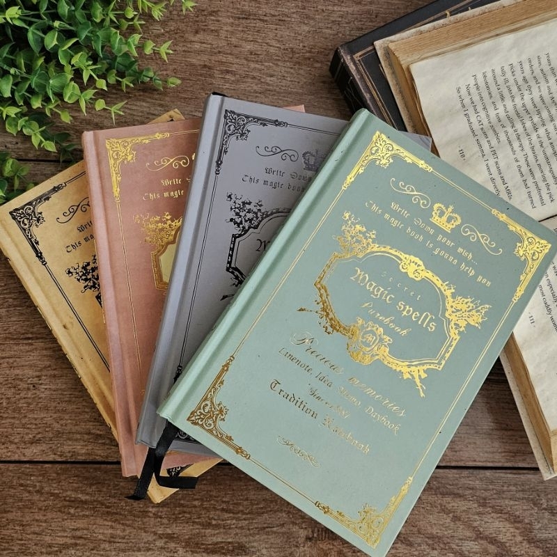 Caderno Magic Spells A5 Capa dura brochura Caderno retrô diário agenda criativa vintage europeia