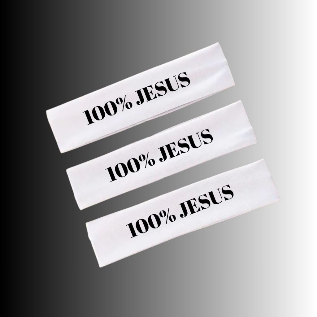 1,2,3 TIARA NEYMAR 100% JESUS.FAIXA DE CABELO.TESTEIRA.TECIDO LEVE  RESPIRAVEL BIO ELASTICO