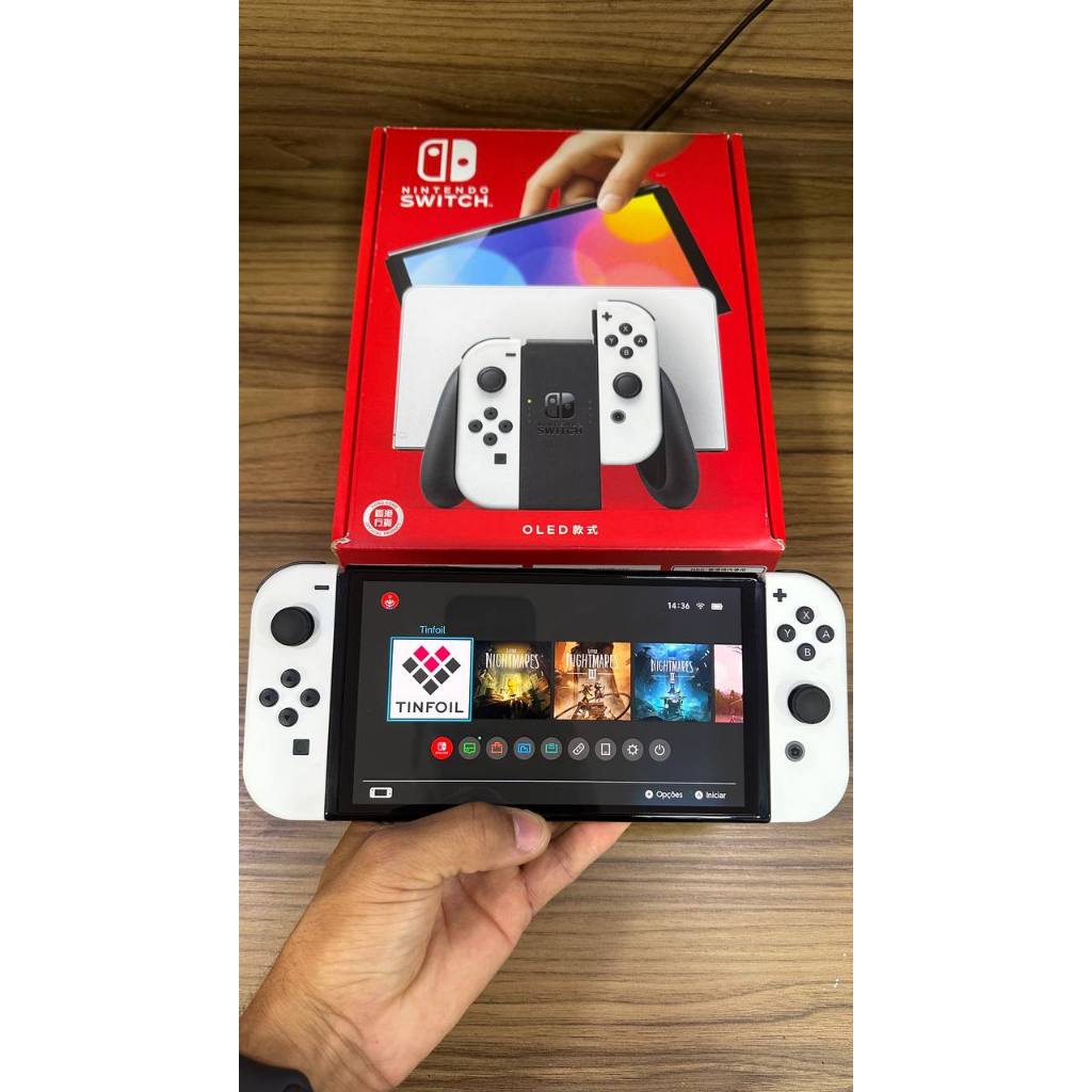 Nintendo Switch Oled Desbloqueado Novo + Cartão de Memoria Original Com Garantia| Envio imediato