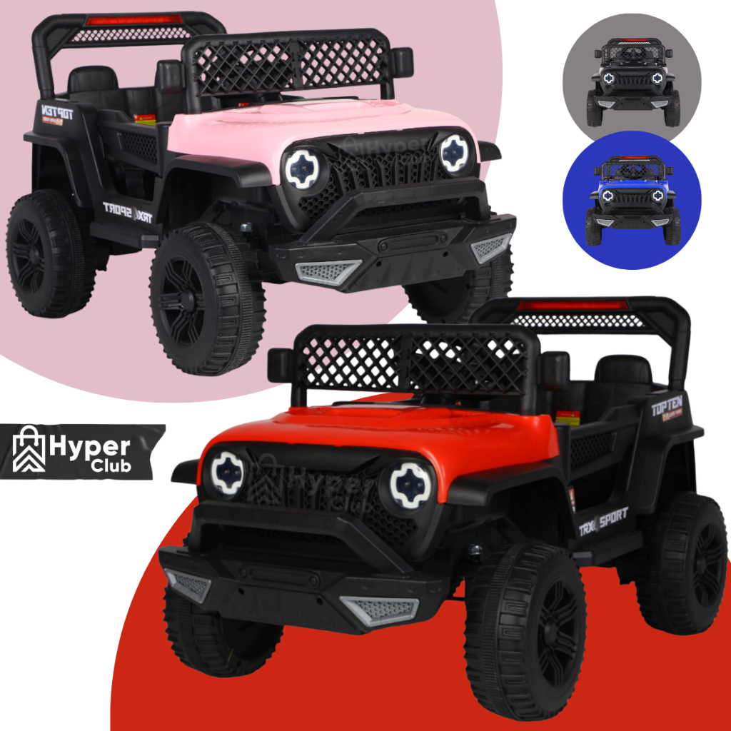 Mini Jipe Infantil Elétrico 12V 30kg 1 Assento 4x2 Jeep Adventure