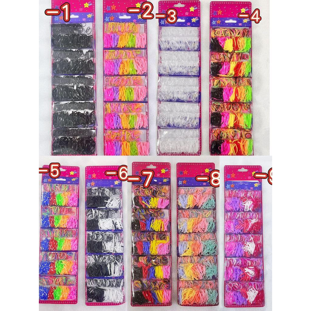 Kit 5 Caixas Elástico Cabelo Borrachinha Liguinha de Silicone PRONTA ENTREGA