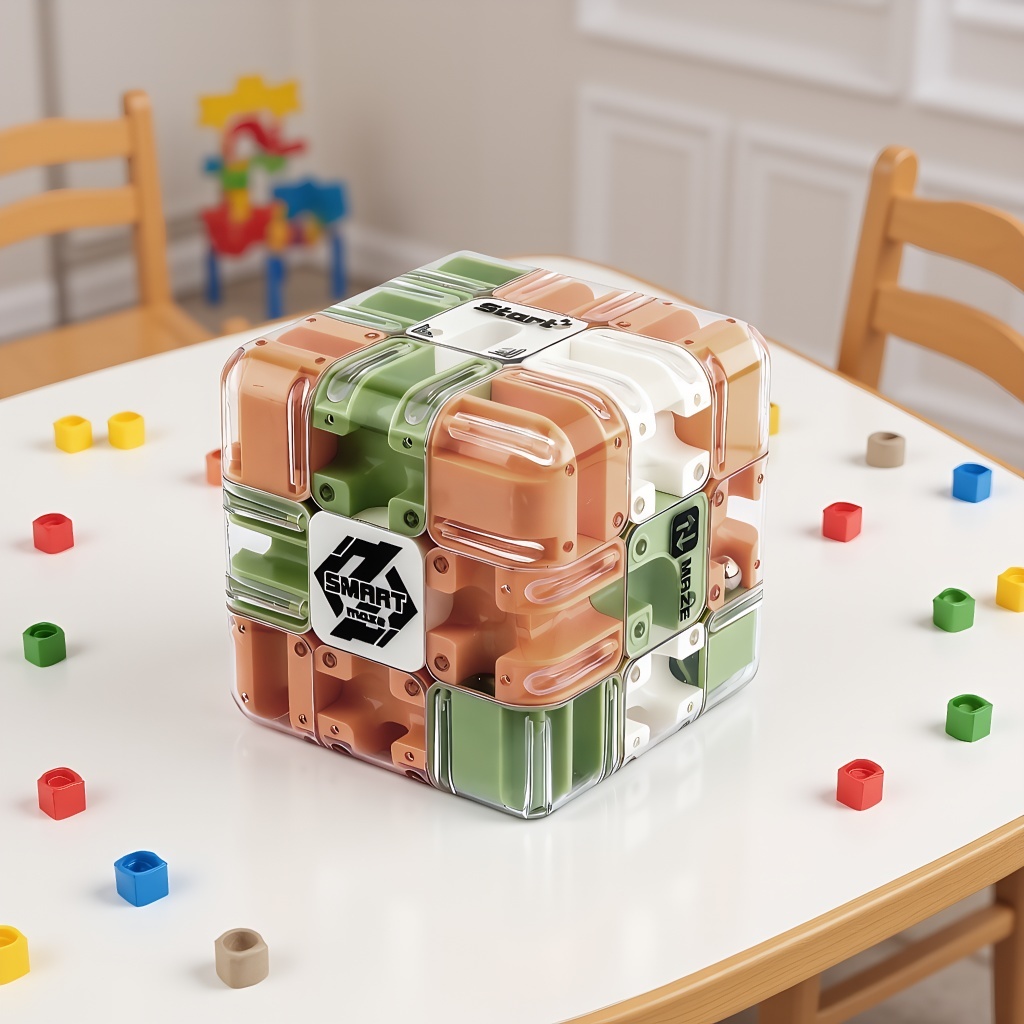 Cubo De Labirinto De Quebra-Cabeça 3D Grande-Brinquedo De Provocação De Cérebro Envolvente Bola De Rolo