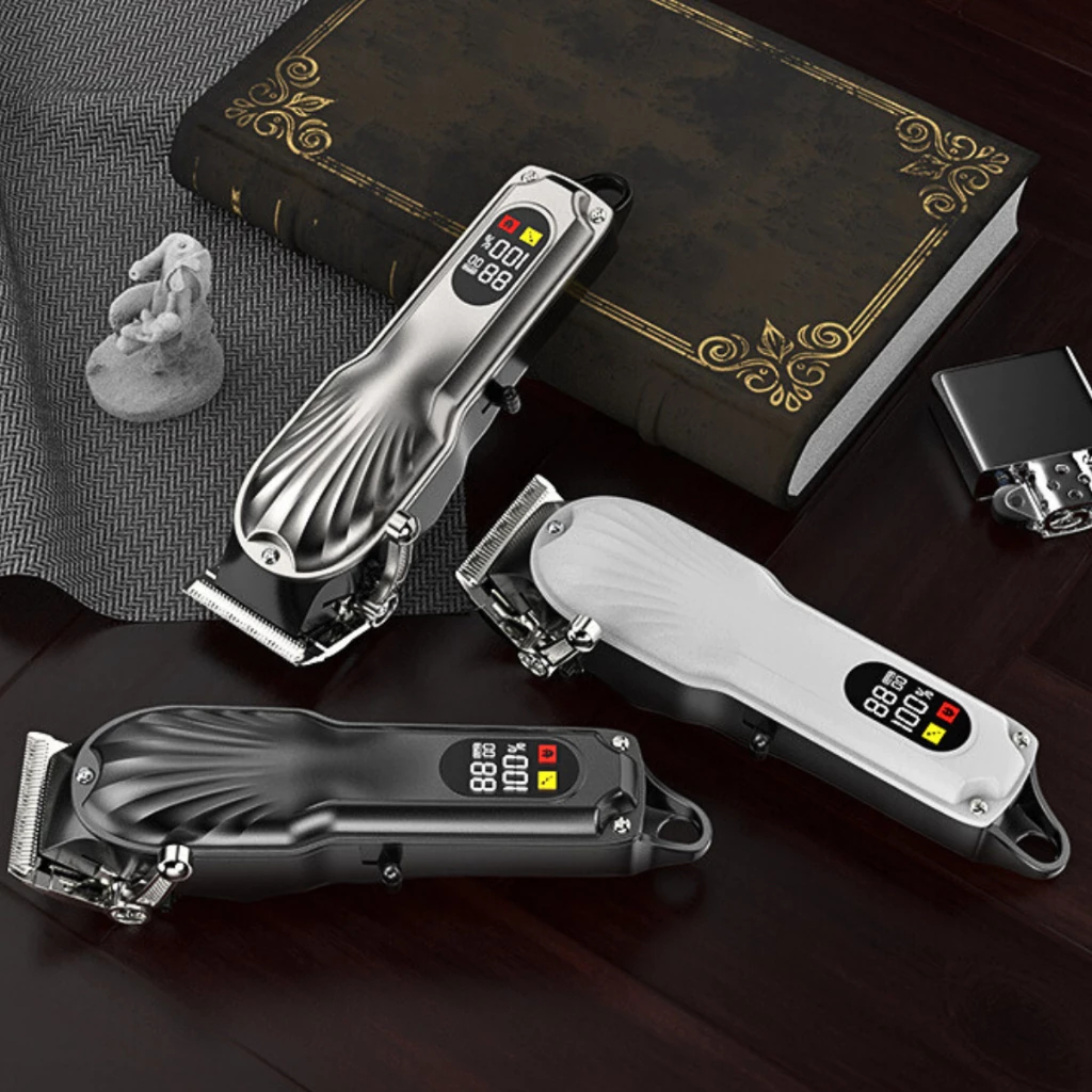 Máquina de Cortar Cabelo e Barba Profissional Portátil Recarregável com Ajuste de Altura ORIENTAL aaa