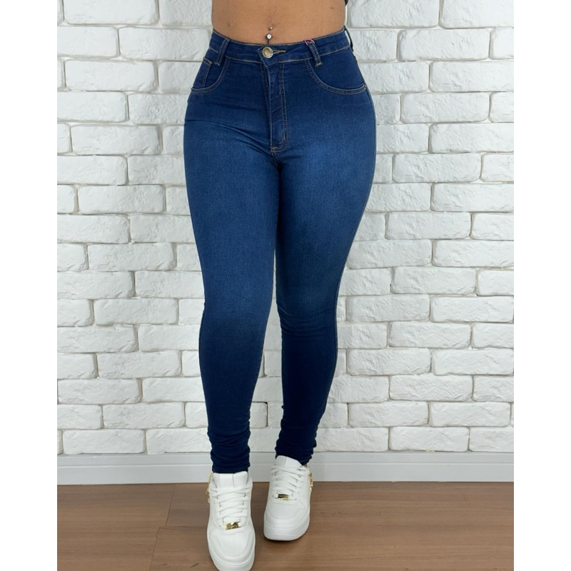 calça jeans feminina com Lycra levanta bumbum cintura alta qualidade alta