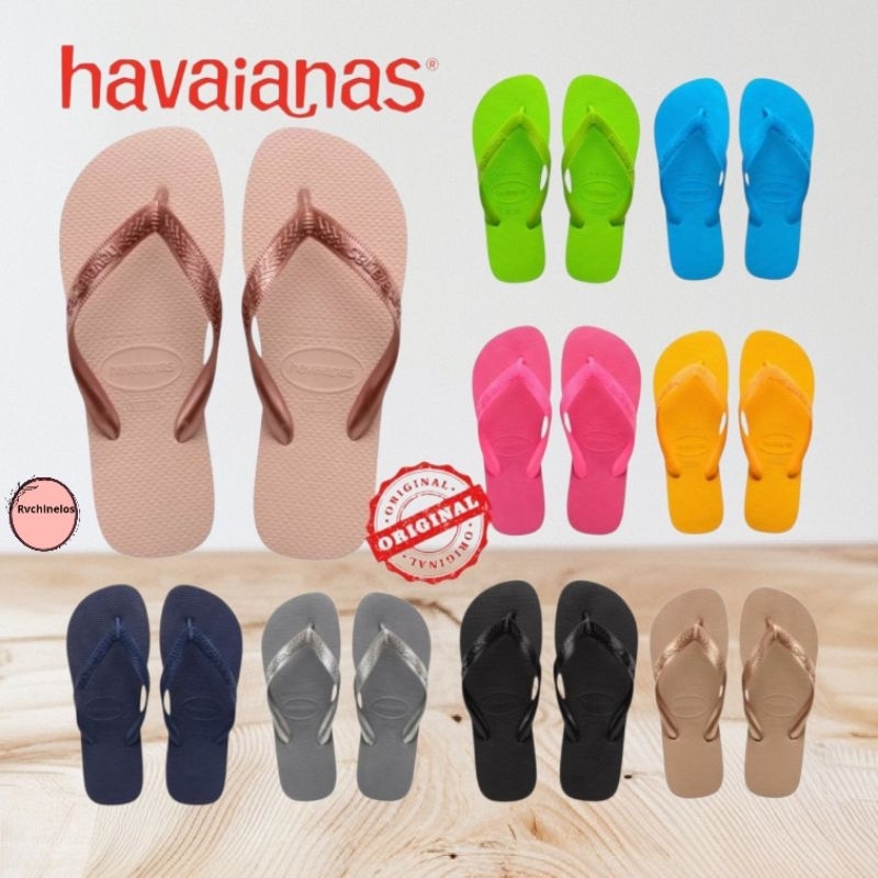 Chinelo Masculino e Feminino Havaianas Top- Opções de Cores