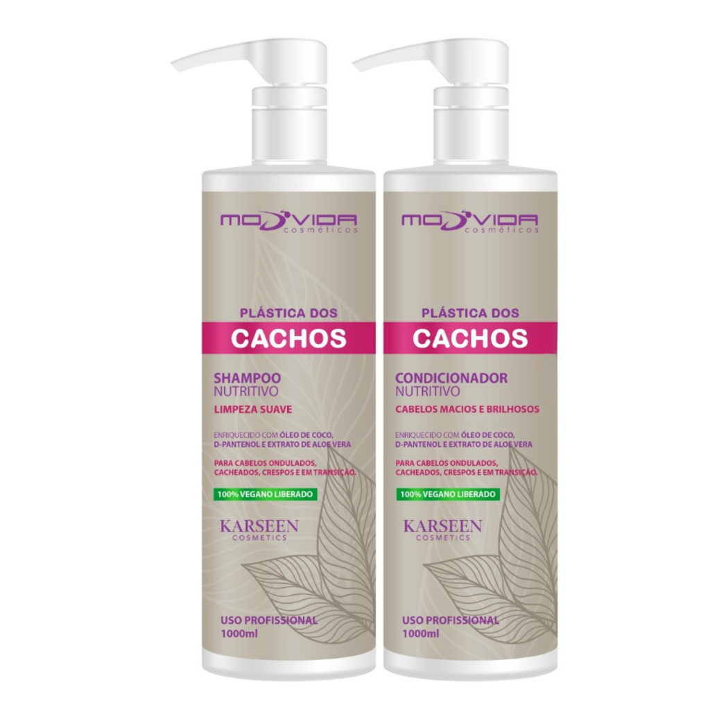 Condicionador de 1 litro cachos -  Shampoo de 1 litro cachos