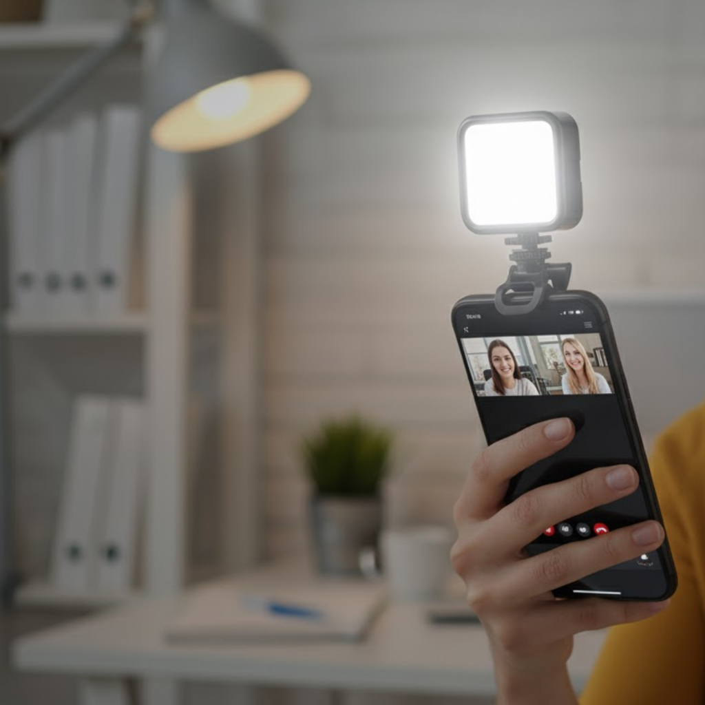 Luz Led iluminação profissional Para Celular Tablet Notbook Iluminador Self Portátil