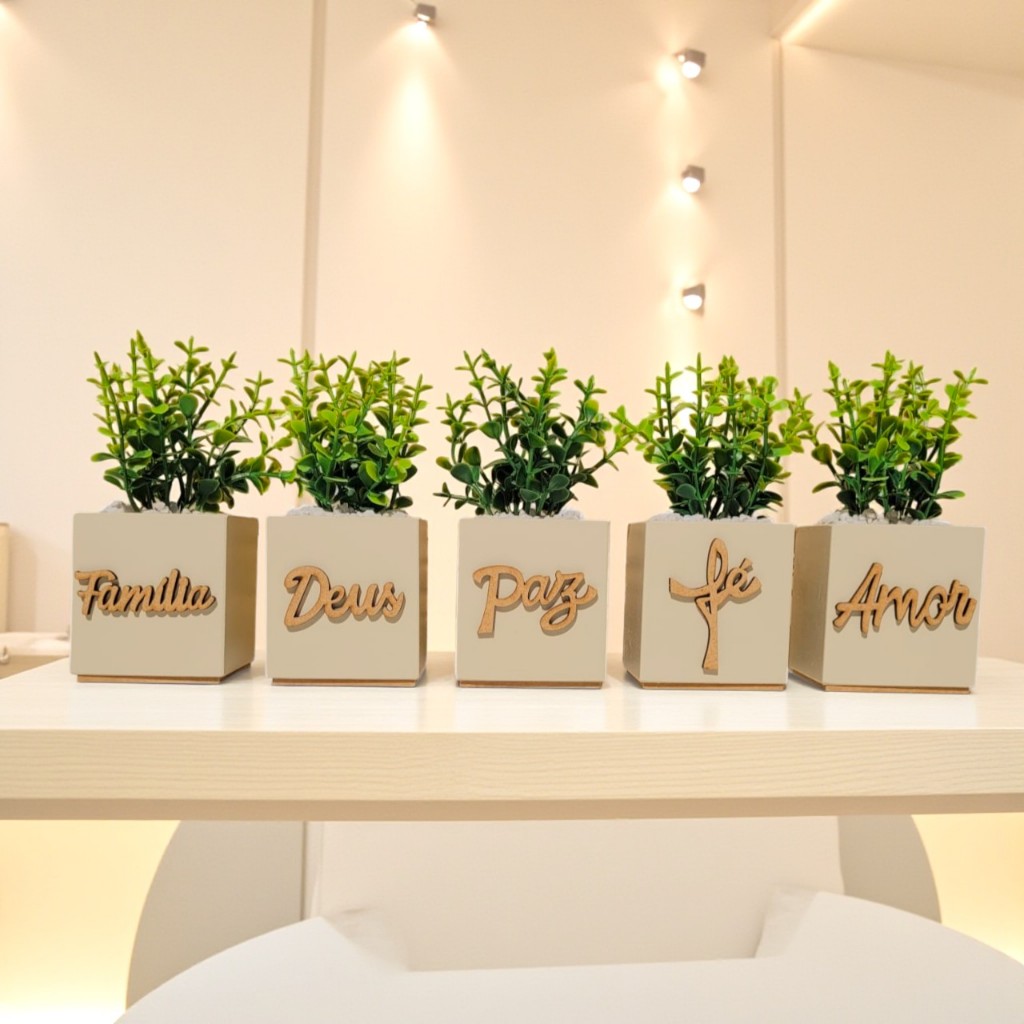 Arranjos Artificiais Kit Vasinhos Decorativos "Decora Londres"