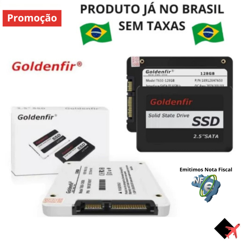 Ssd Sata3 Goldenfir 512gb, 360gb, 240gb e 128gb Original Pc Gamer Envio No Mesmo Dia!