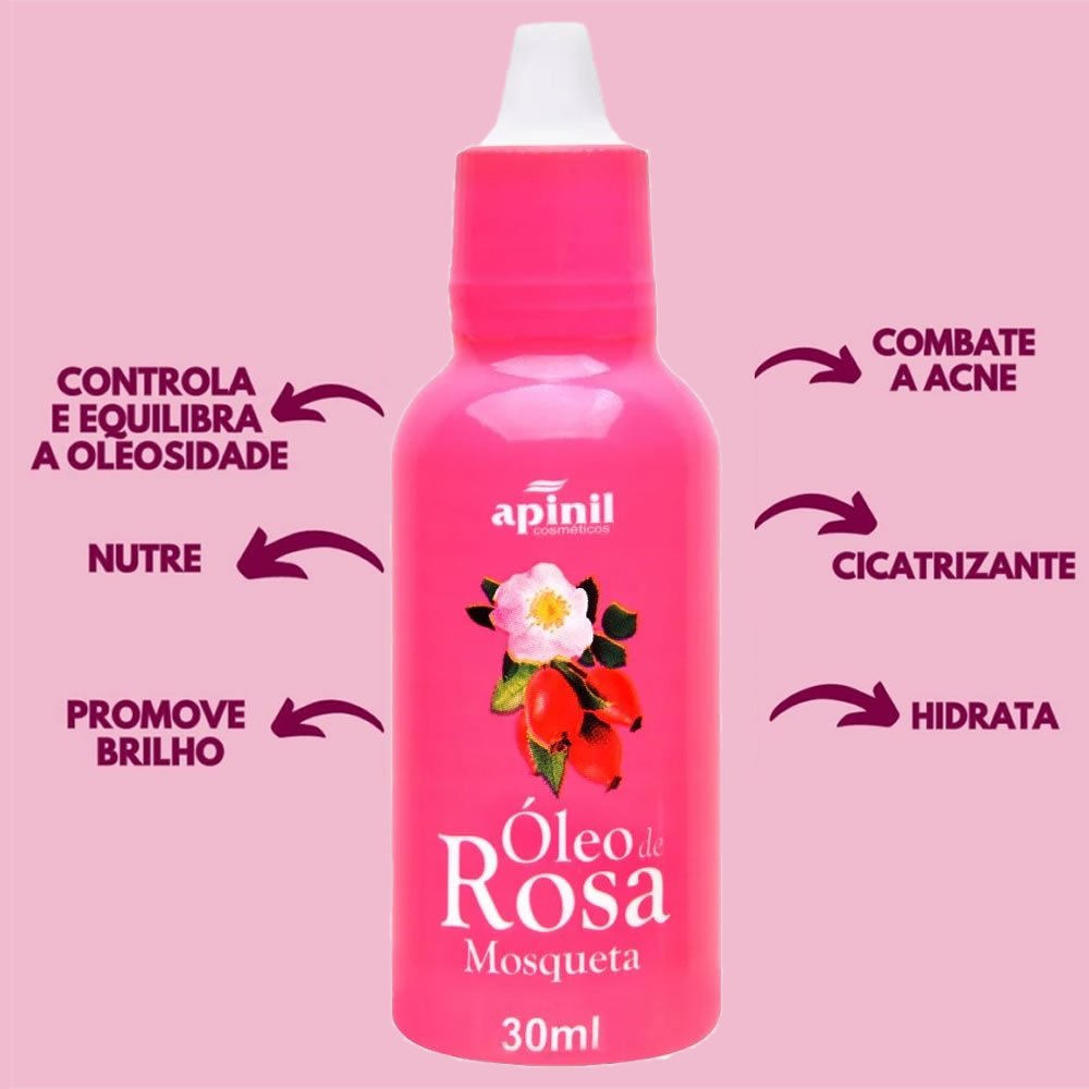 Óleo de Rosa Mosqueta Clareador Íntimo – Virilha, Axilas e Corpo | Hidratação Profunda