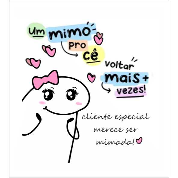 Mini Cartão agradecimento  CLIENTE MENSAGEM MOTIVACIONAL FLORK EMOJI INSTAGRAM ZAP MIMO