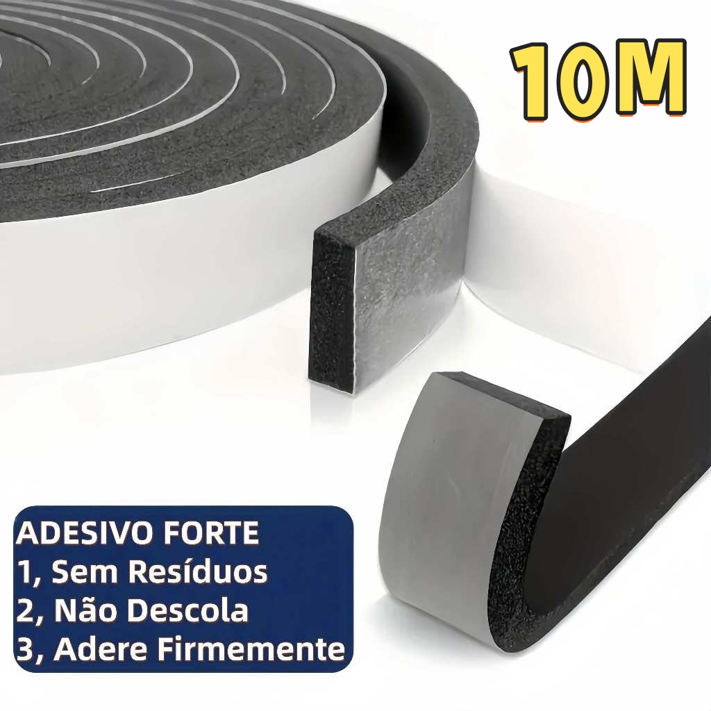 Veda Fresta Portas Janelas Anti Ruido Insetos - 10 Metros GRANDE VENDA