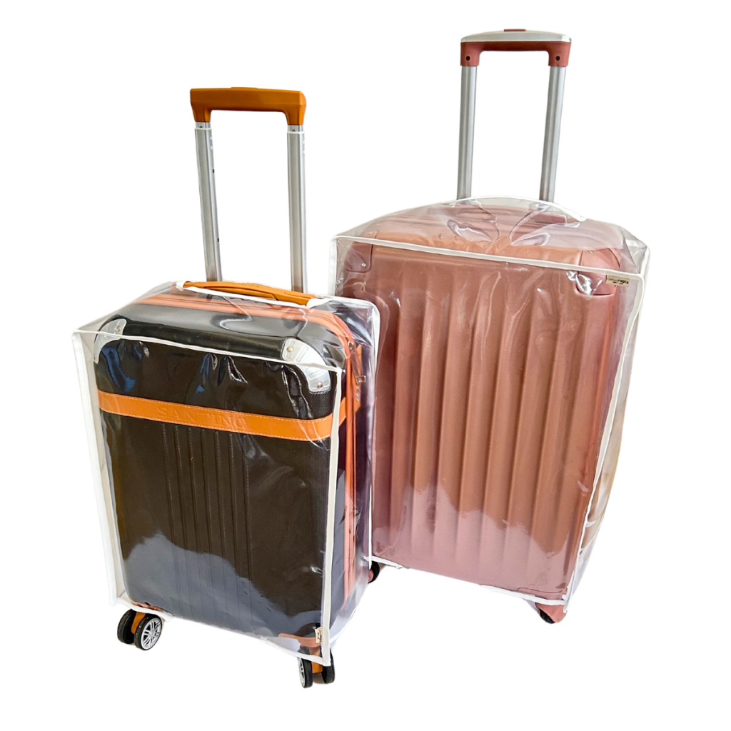 2 Capas Para Mala de Viagem: 1 P 10Kg e 1 M 23kg - Protege de arranhão, água, impacto, risco