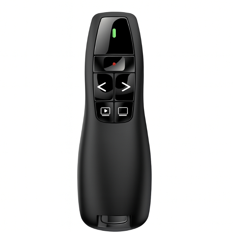 Controle Apresentador Sem Fio Wireless 2.4GHz Laser Vermelho 100m USB Plug Play