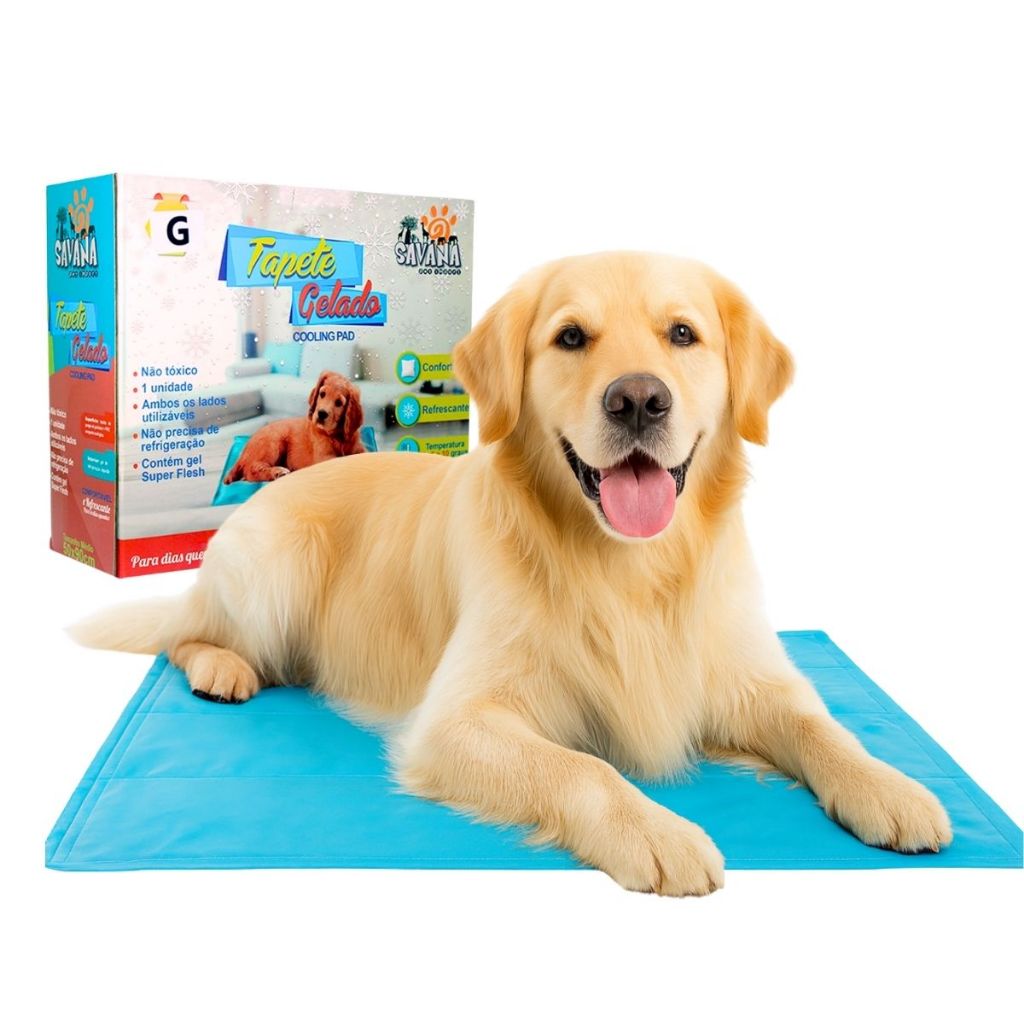 Tapete Gelado Refrescante Cachorro Gato Savana Pet