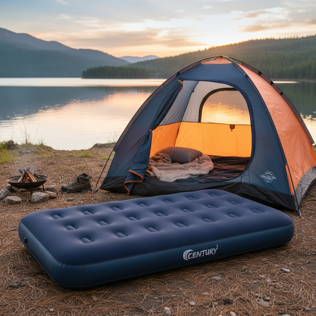 Colchão Inflável Solteiro Multiuso Praia Camping Century
