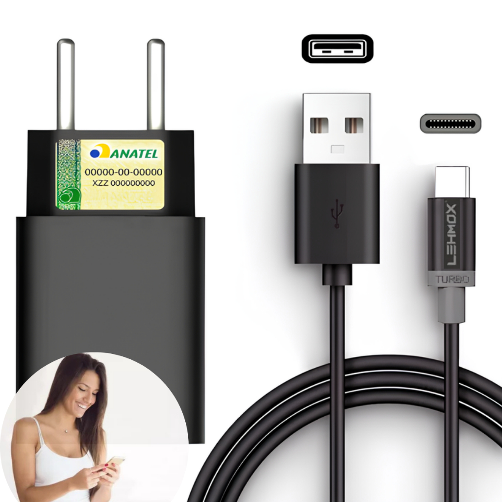 Carregador Turbo 30w Tipo C Para G10 G20 G22 G23 G24 G34 G50 G53 G60 G54 G73 G82 G84 G100 G200