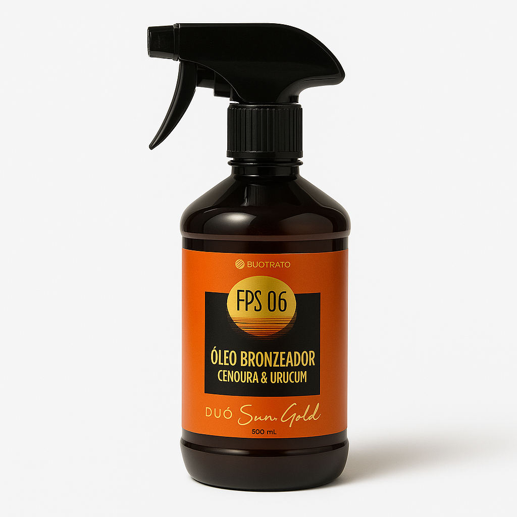 Óleo Bronzeador Pele Dourada Urucum E Cenoura Duo Gold Fps 6
