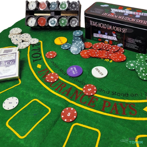 Kit Poker Texas Holdem Semi Profissional Completo 200 Fichas