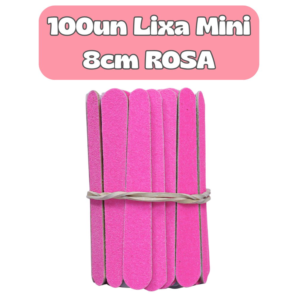 100UN Lixa de Unha MINI Salão de Beleza Spá Estética Cutícula Clinicas Unhas Manicure Pedicure Descartável