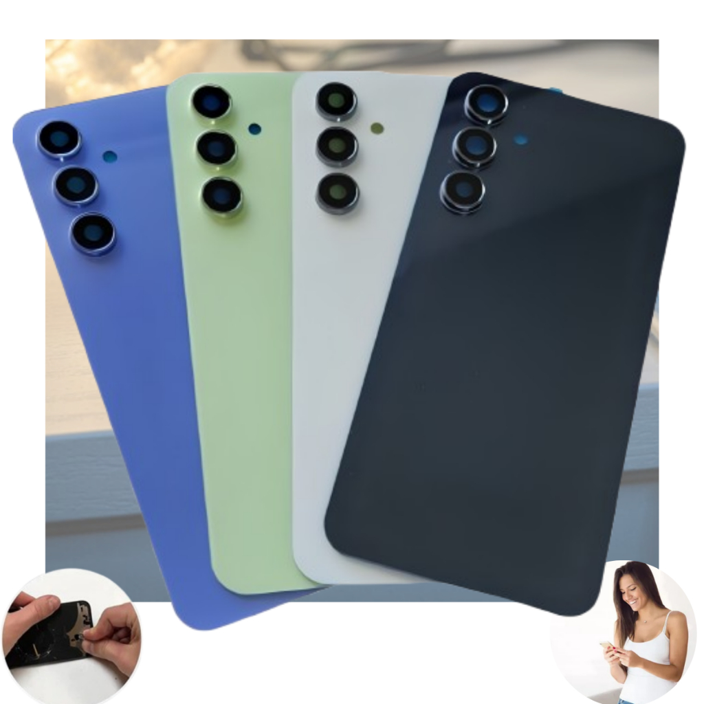 Tampa Traseira Vidro Compatível Com Galaxy A54 Sm-a546 Com Lente Completo Fita Autocolante