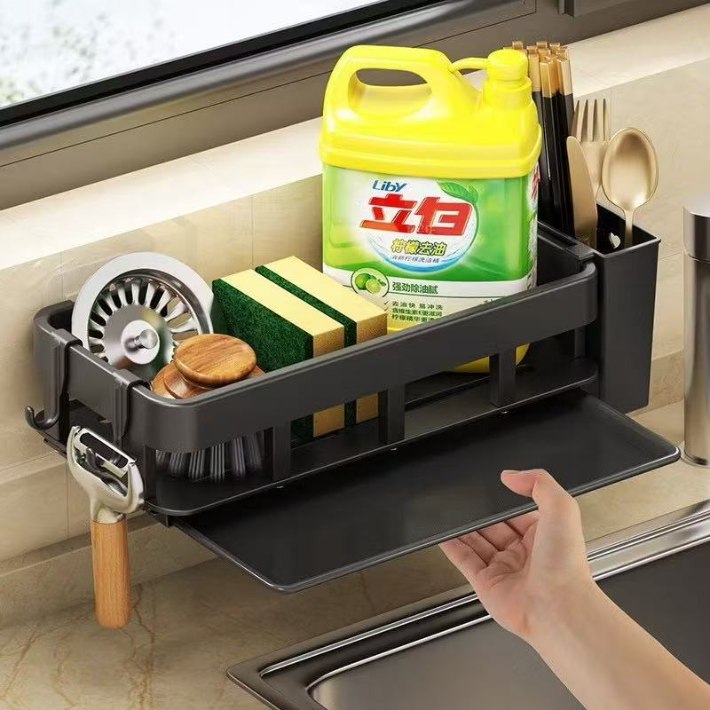 Armazenamento De Cozinha Rack De Toalhas e Esponja Escova De Parede Mínima Sabonete De Banheiro