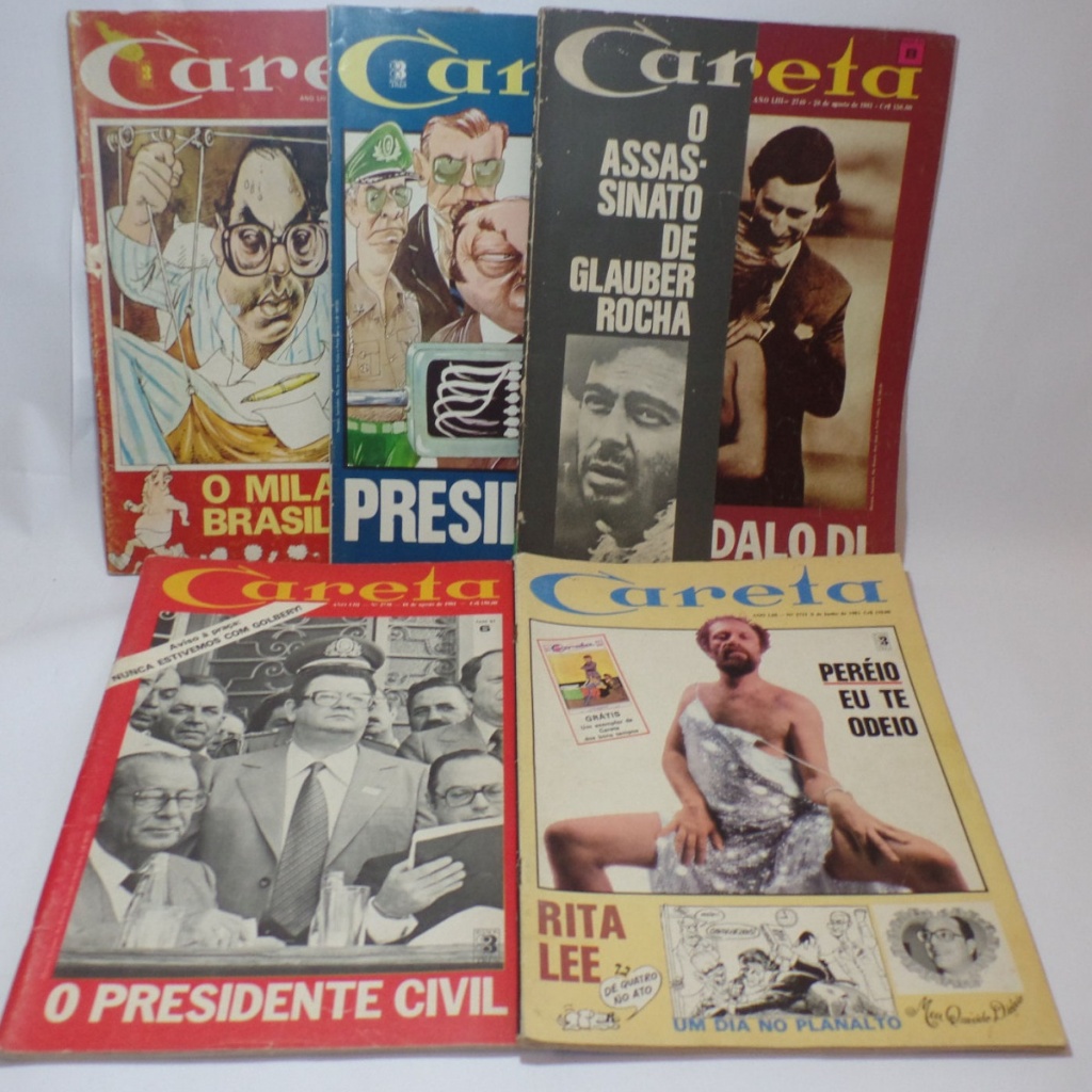 Revista antiga Careta -  Humor e atualidades da época - Década 80 - A Escolher - Bom estado