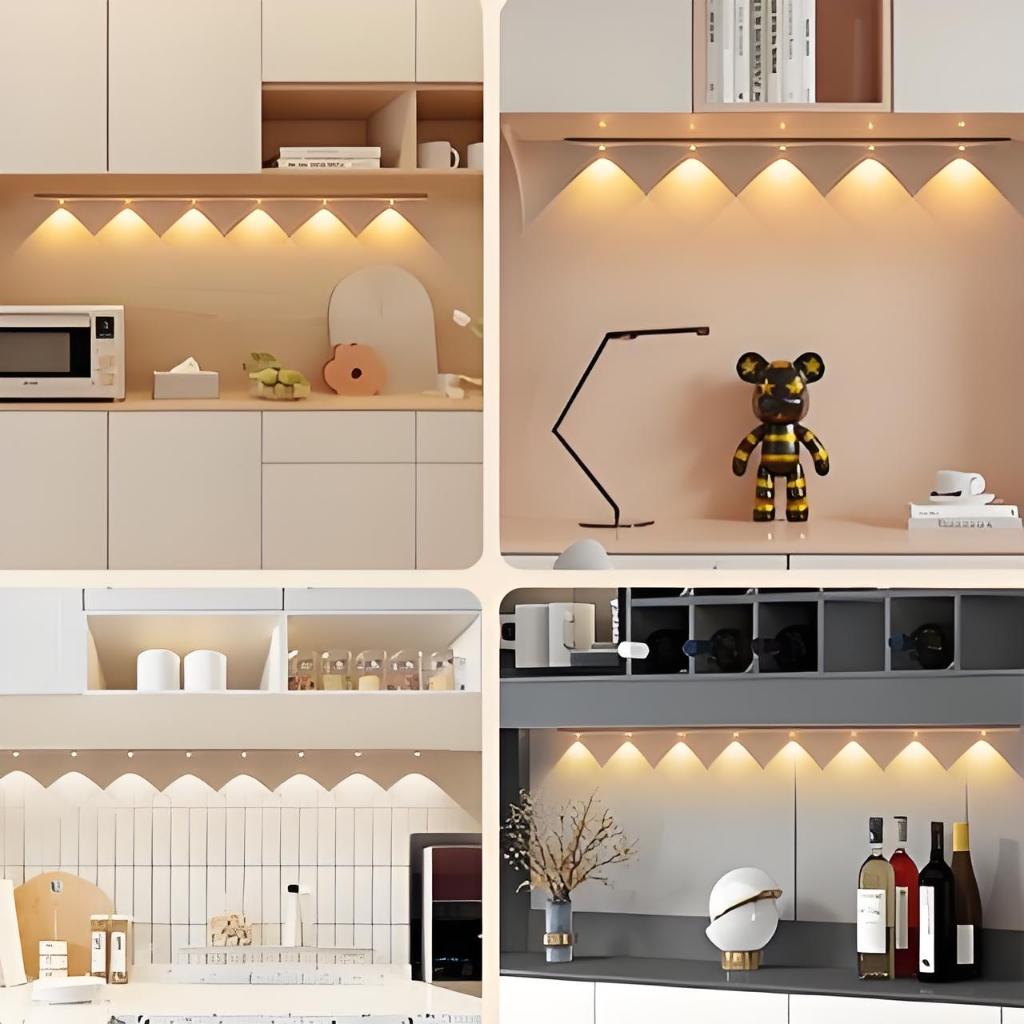 Luz LED para Cozinha e Quarto - Sensor de Movimento, Magnética, USB-C e 3 Tons de Iluminação  F9