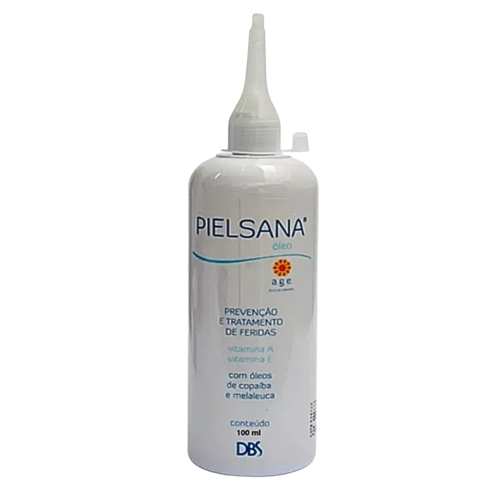 Pielsana Óleo AGE Tratamento, Prevenção e Cicatrização de Feridas c/ Copaíba, Melaleuca e Vitaminas A e E - 100ml