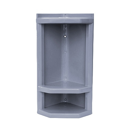 Cantoneira de Box Banheiro Plástica Prateleira de Canto Multiuso para Shampoos e Sabonetes AmpePlast