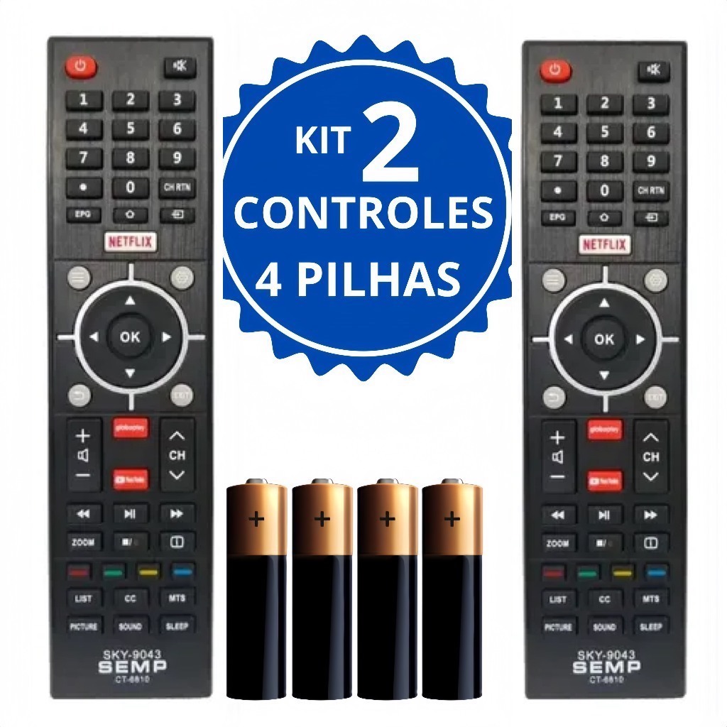 Controle Remoto Compativel TV Toshiba CT6810 SKY9043