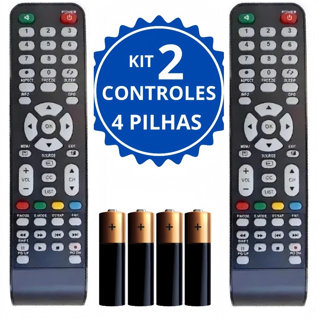 Controle Remoto similar Cce Para Tv Com Game Rc-512
