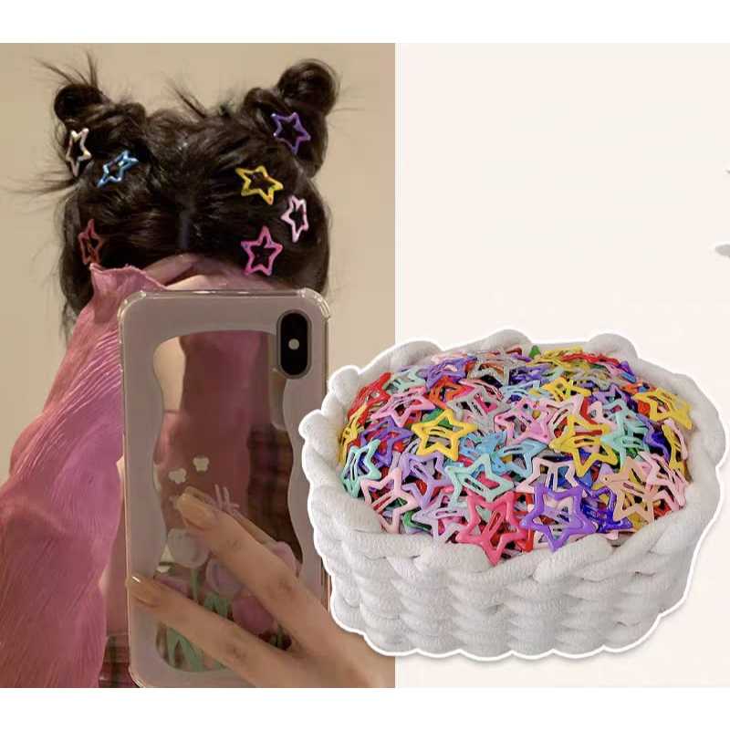 Kit  Clipe De Estrela Dopamina Para Meninas E Crianças,Grampo De Cabelo BB Com Franjal Fofa