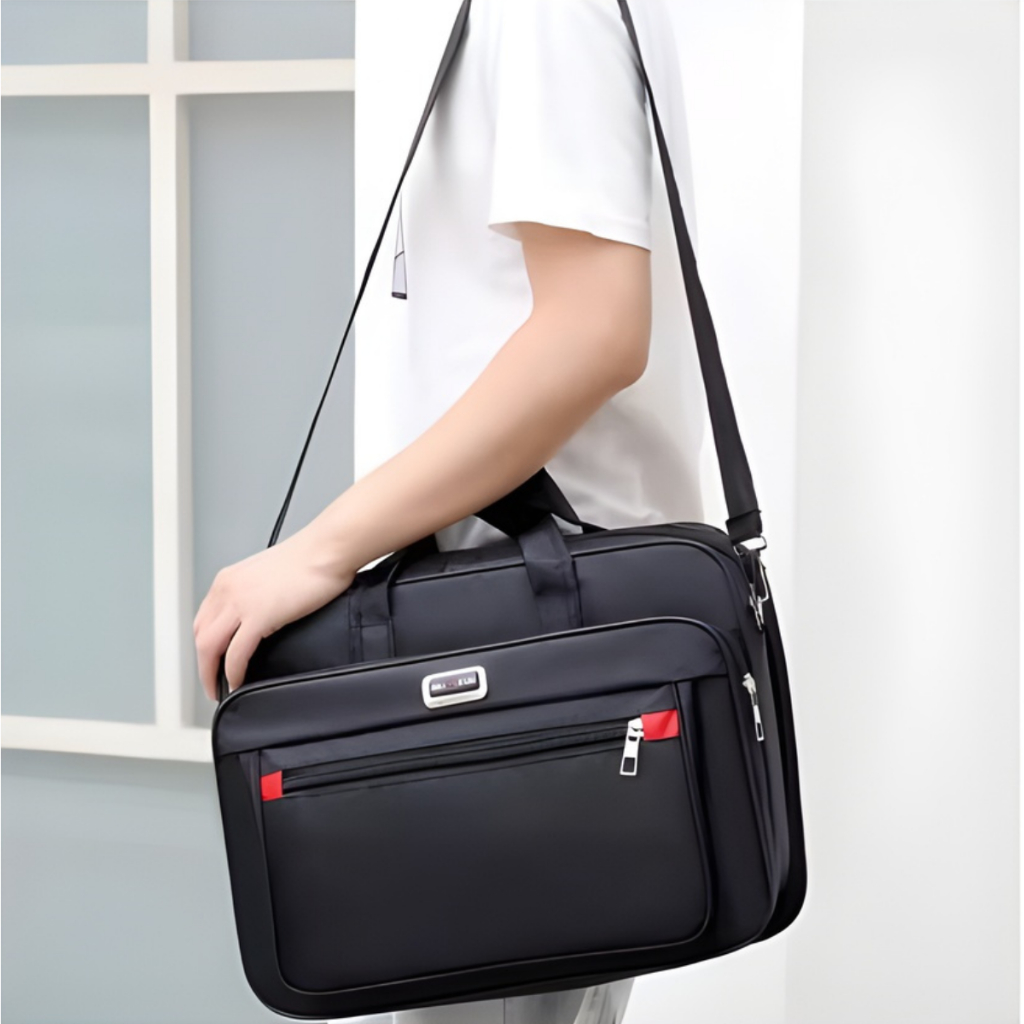 Bolsa Pasta Notebook Grande (202277) Nylon Masculino Maleta Executiva